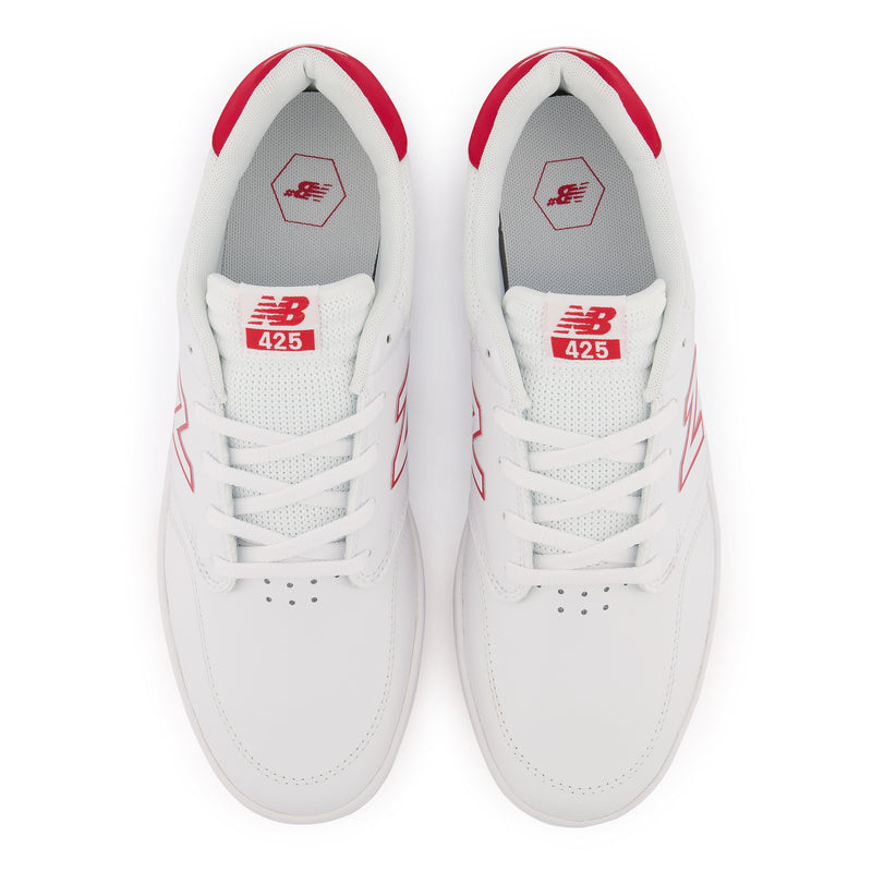 White/Red NB Numeric NM425WHR Skate Shoe Top