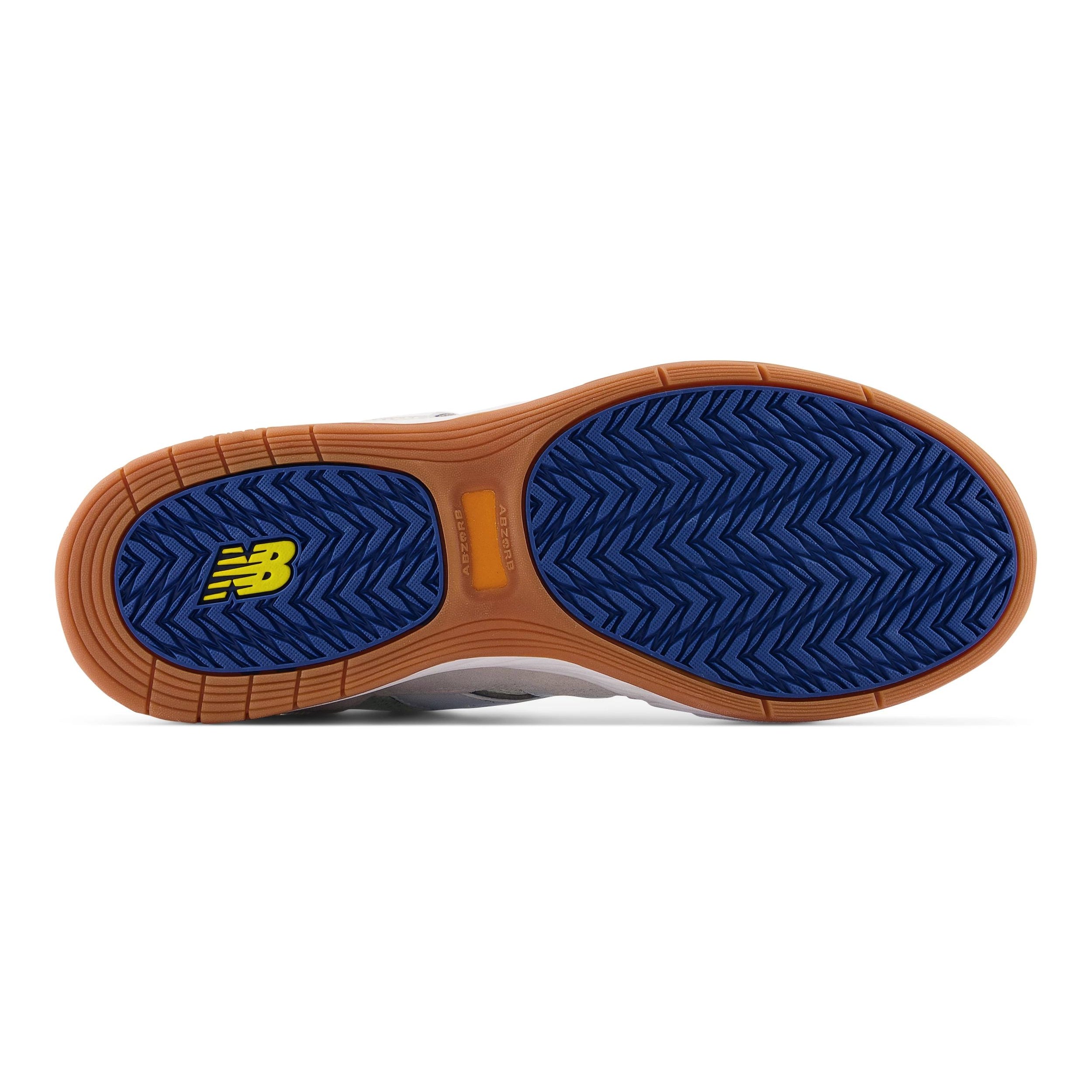 White/Blue NM808 Tiago Lemos NB Numeric Skateboard Shoe Bottom