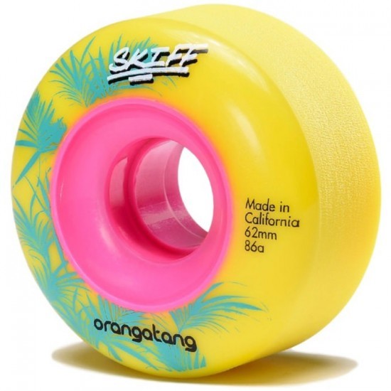 Orangatang Skiff Longboard Wheels - Yellow 86a