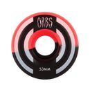 Orbs 99A Full Round Apparitions Skateboard Wheels - Neon Coral/Black