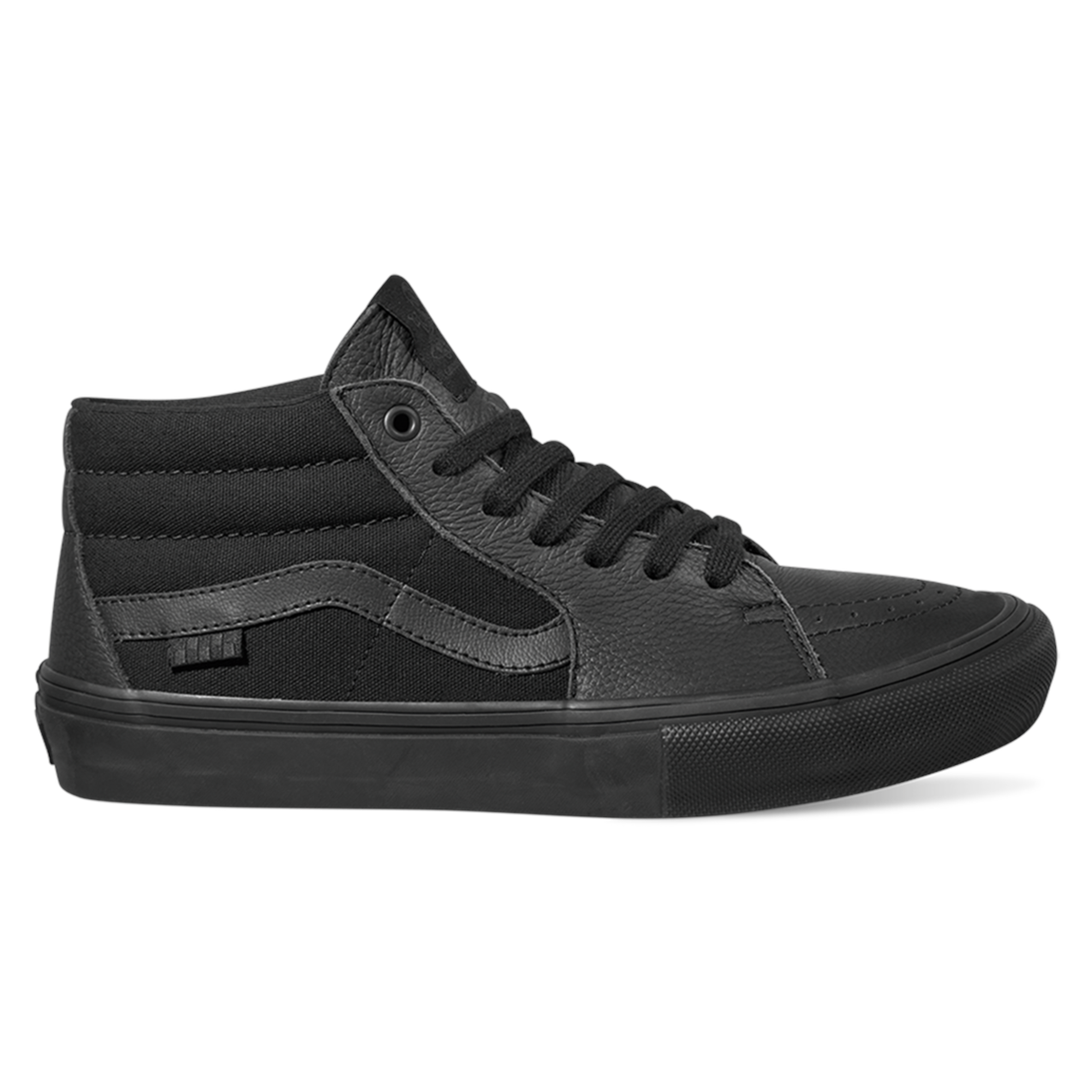 Black/Black Vans Skate Grosso Mid Skateboard Shoe