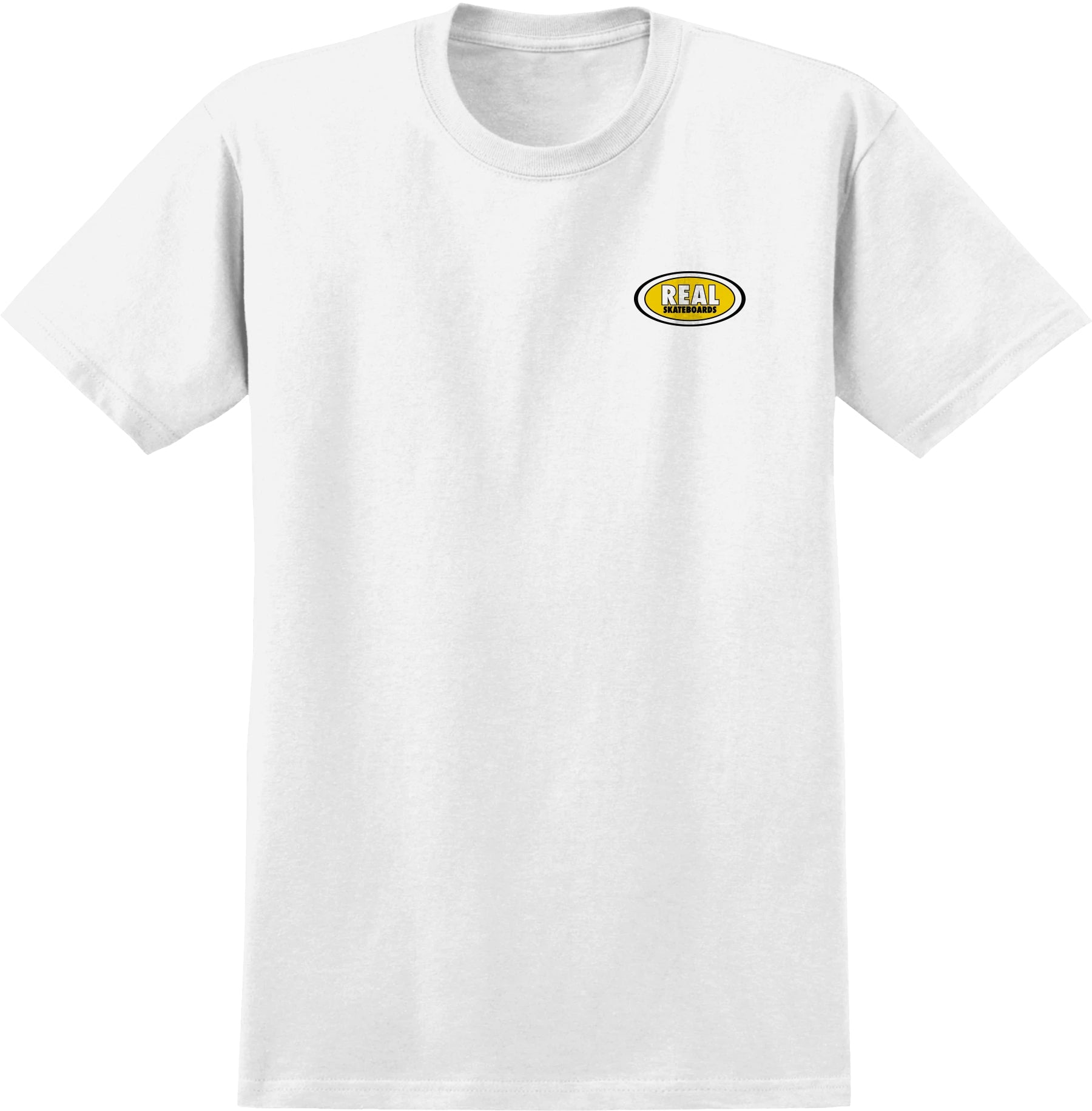 Small Oval White Real Skateboards T-Shirt