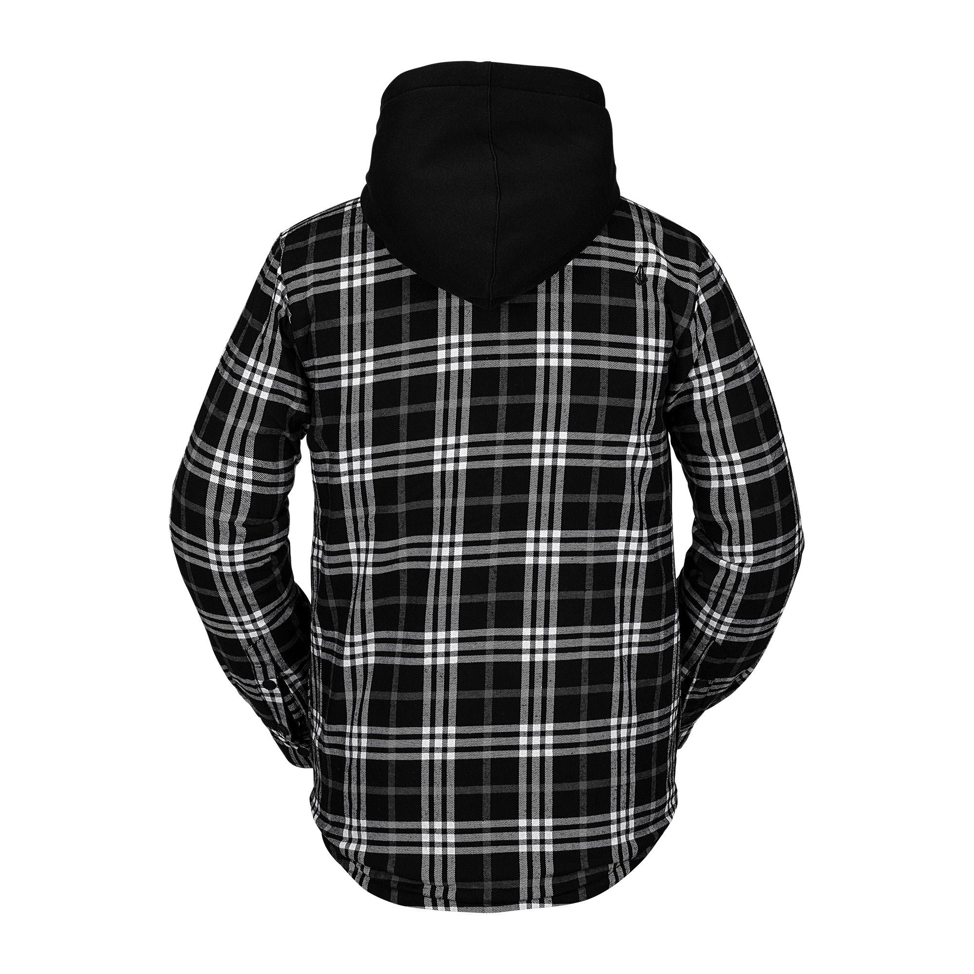Black Field Insulated Volcom Snow Flannel Back