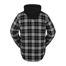 Black Insulated Volcom Field Flannel Jacket Back