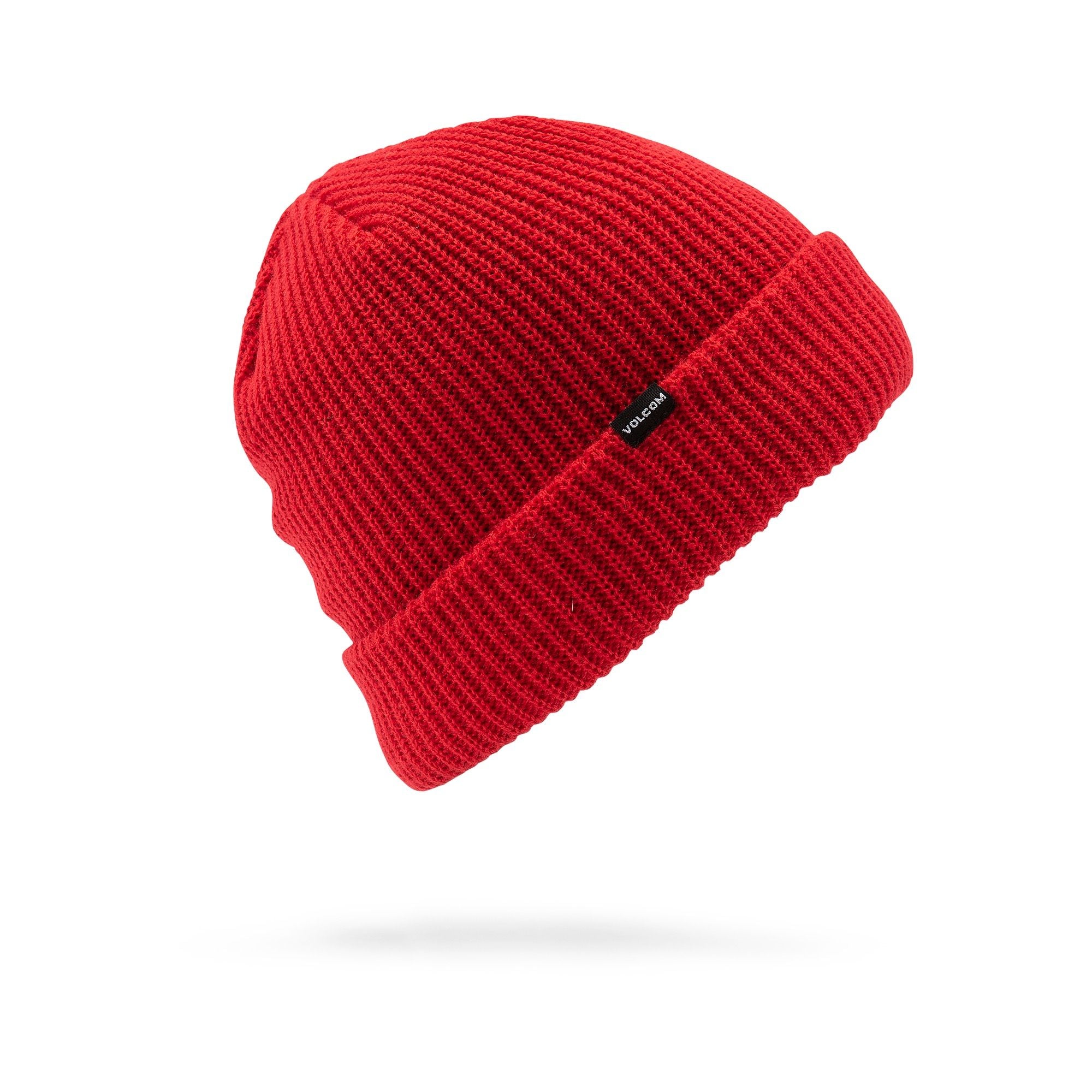 Red Sweep Volcom Lined Beanie