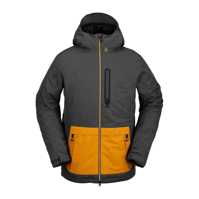 Dark Grey Deadly Stone Volcom Snowboarding Jacket