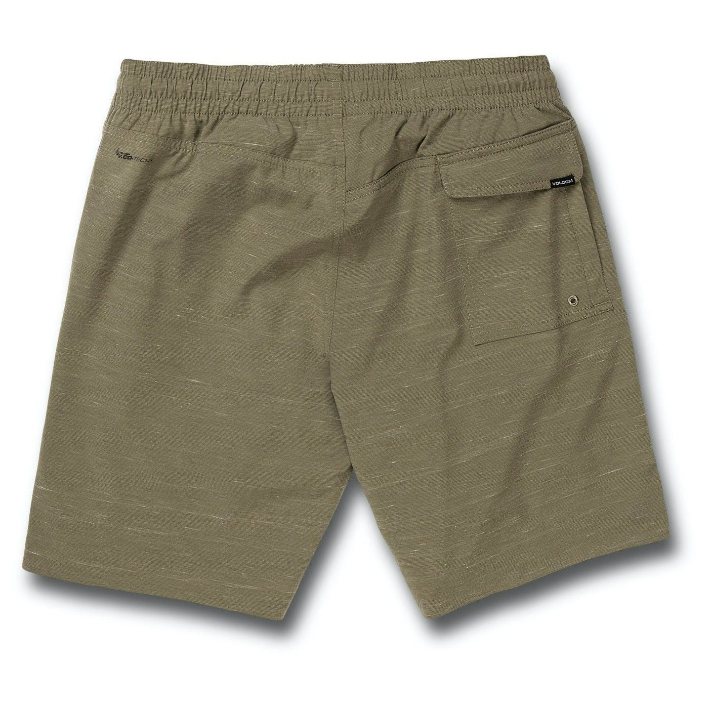 Army Green Combo Volcom Packasack Lite Shorts Back