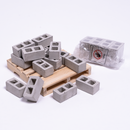24 Pack Mini Concrete Foul Fingers Cinder Blocks