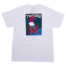 White Parra x Thrasher Hurricane T Shirt Back