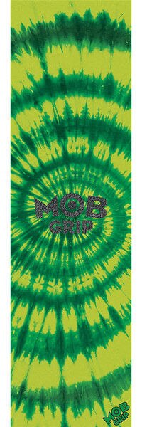 MOB Tie Dye Green Yellow Swirl Skateboard Grip Tape