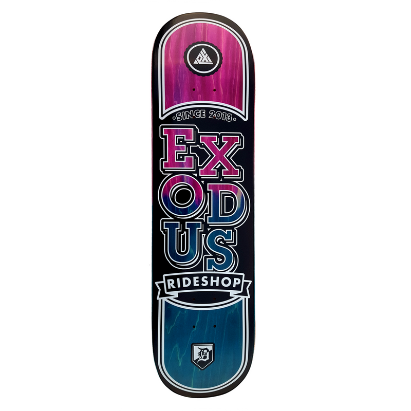 Exodus Stacked Fade Deck - Blue / Pink