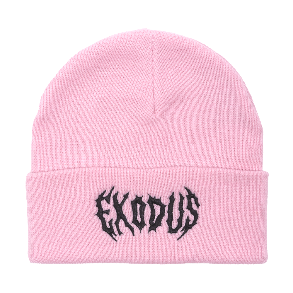 Pink Metal Exodus Cuff Beanie