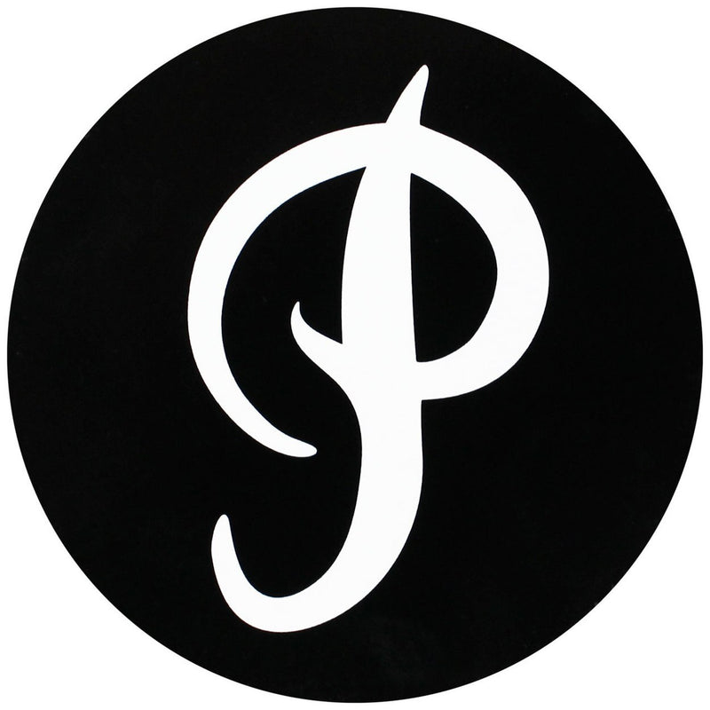 Primitive Circle "P" Logo Sticker - Black
