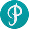 Primitive Circle "P" Logo Sticker - Teal