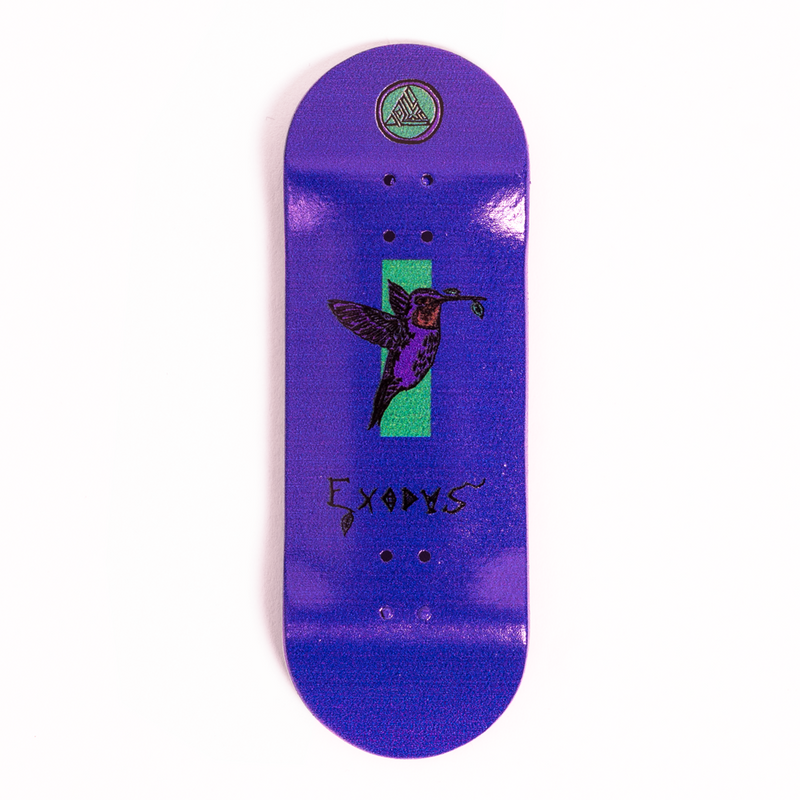Purple Anoixi Exodus Bird Fingerboard Deck