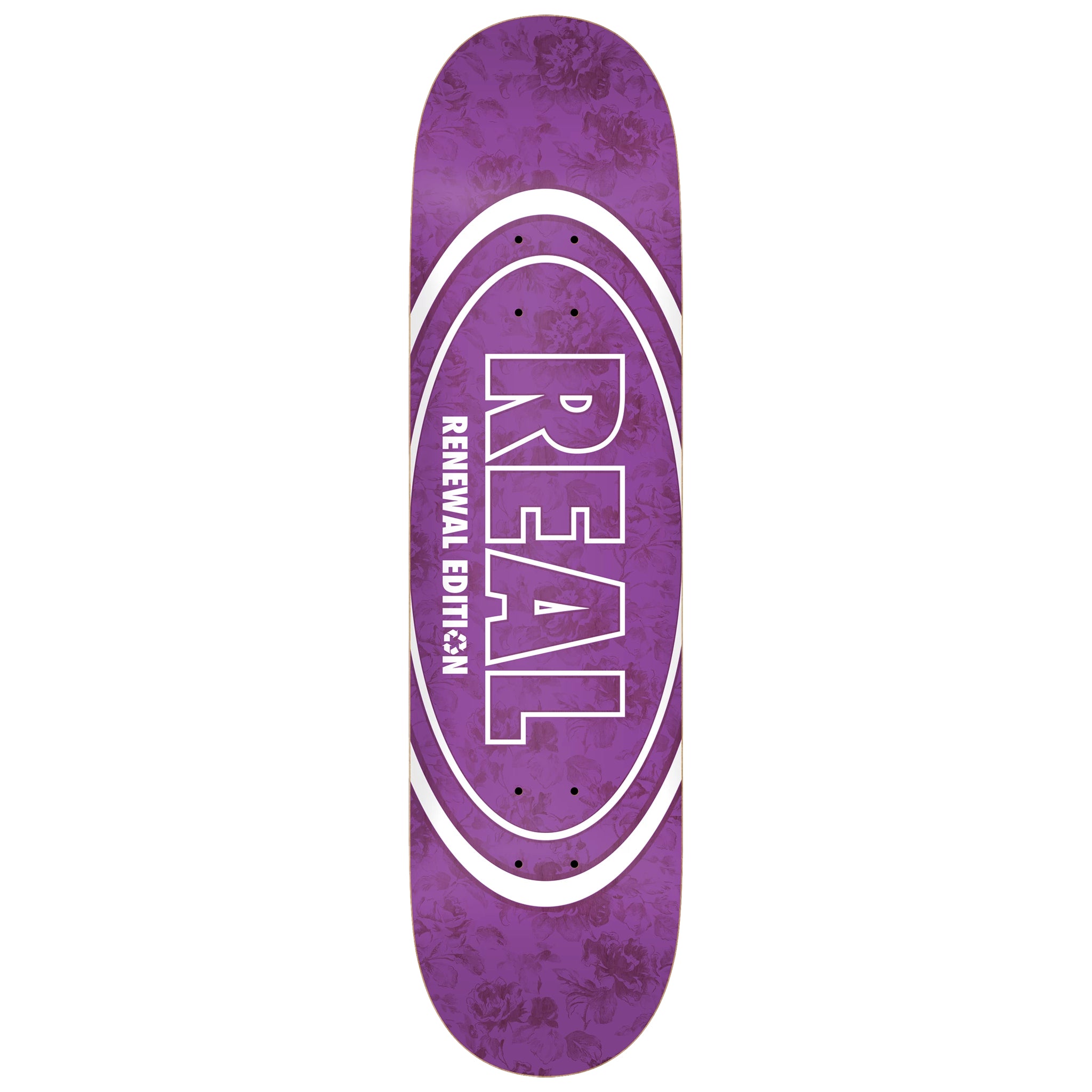 Purple 8.25 Real Floral Renewal Skateboard Deck