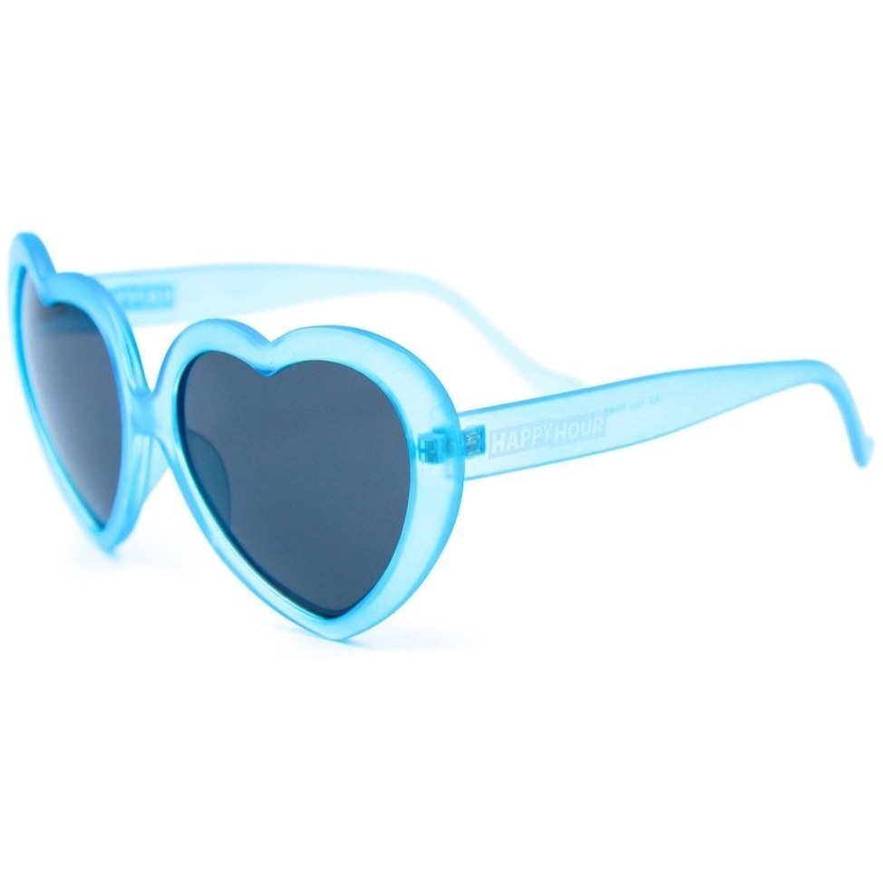 Happy Hour Heart Ons Shades - Blue Frost