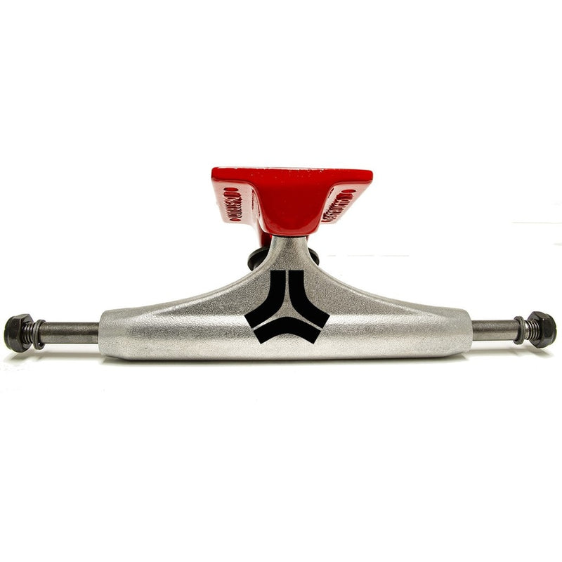 Destructo D1 Red Tide Magnesium Mid Skateboard Trucks - Raw/Red