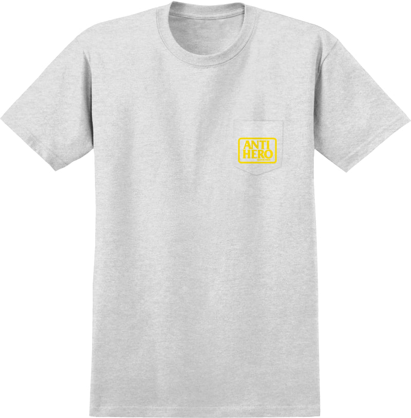 Grey Reserve AntiHero Skateboards Pocket T-Shirt