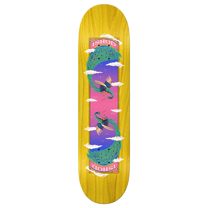 8.0" Ishod Wair Feathers Twin Tail Real Skateboard Deck