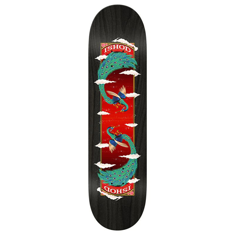 8.25" Ishod Wair Twin Tail Feathers Real Skateboard Deck