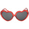 Happy Hour Heart Ons Shades - Red Glitter