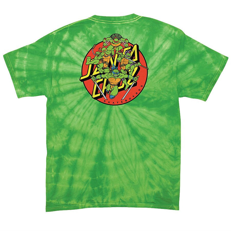 Santa Cruz X TMNT Turtle Power T-Shirt - Spider Lime
