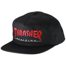 Thrasher Two Tone Skateboard Magazine Logo Snapback Hat - Black/Red