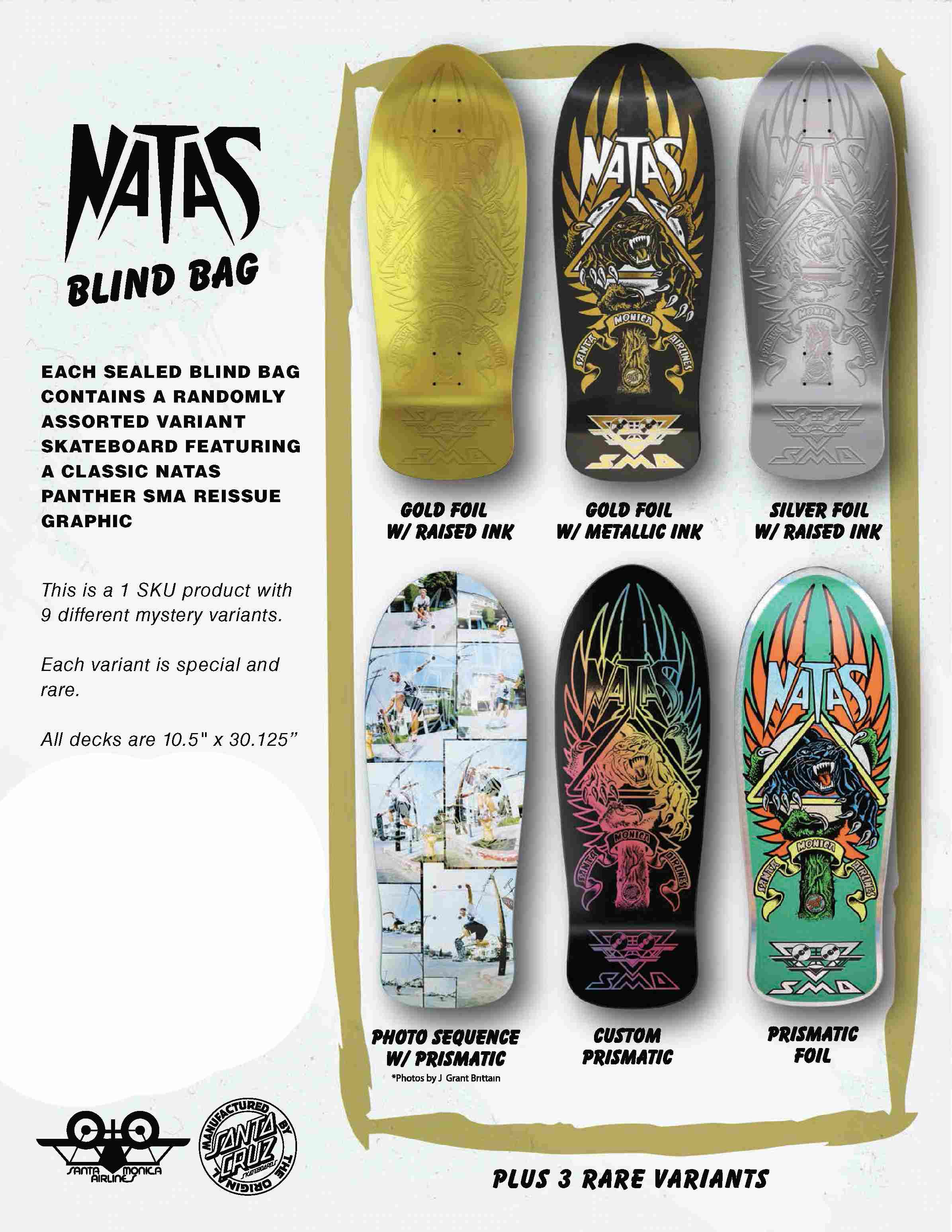 Natas Panther Reissue Blind Bag Santa Cruz Skateboard