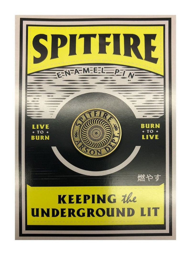 Spitfire Arson Department Enamel Lapel Pin