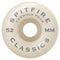 Spitfire Formula Four 99D Classics Skateboard Wheels - White/Green