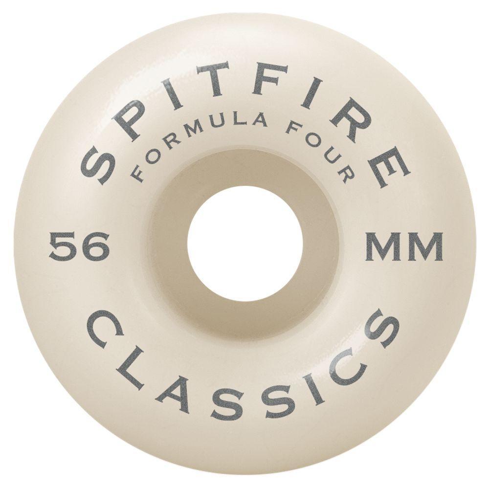 Spitfire Formula Four 99D Classics Skateboard Wheels - White/Blue