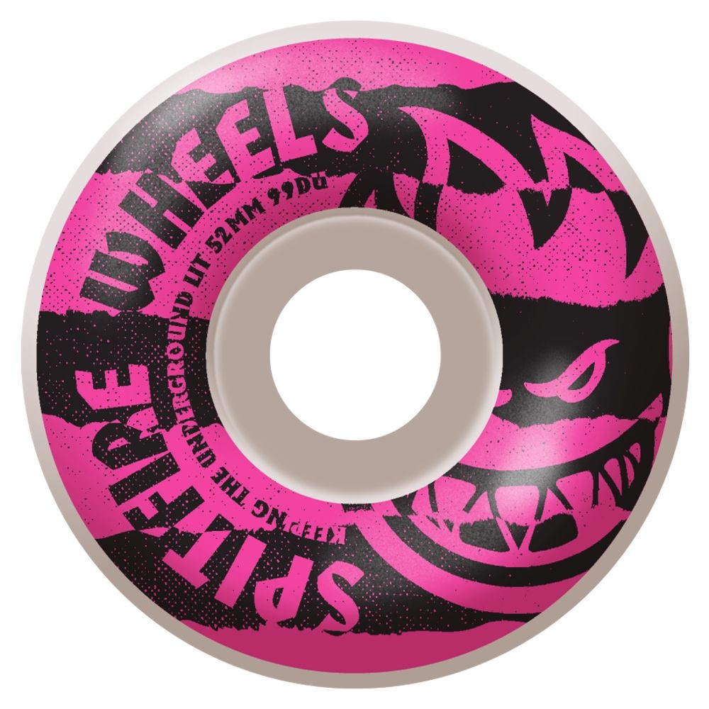 Spitfire Pink Shredded Classic 99D Skateboard Wheel