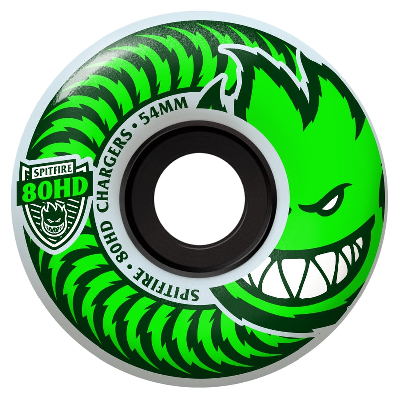Spitfire 80HD Classic Chargers Cruiser Skateboard Wheels - Clear/Green