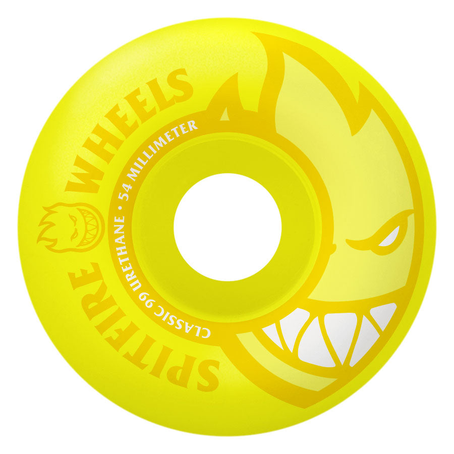 Neon Yellow Bighead Spitfire Classic Formula Skateboard Wheels