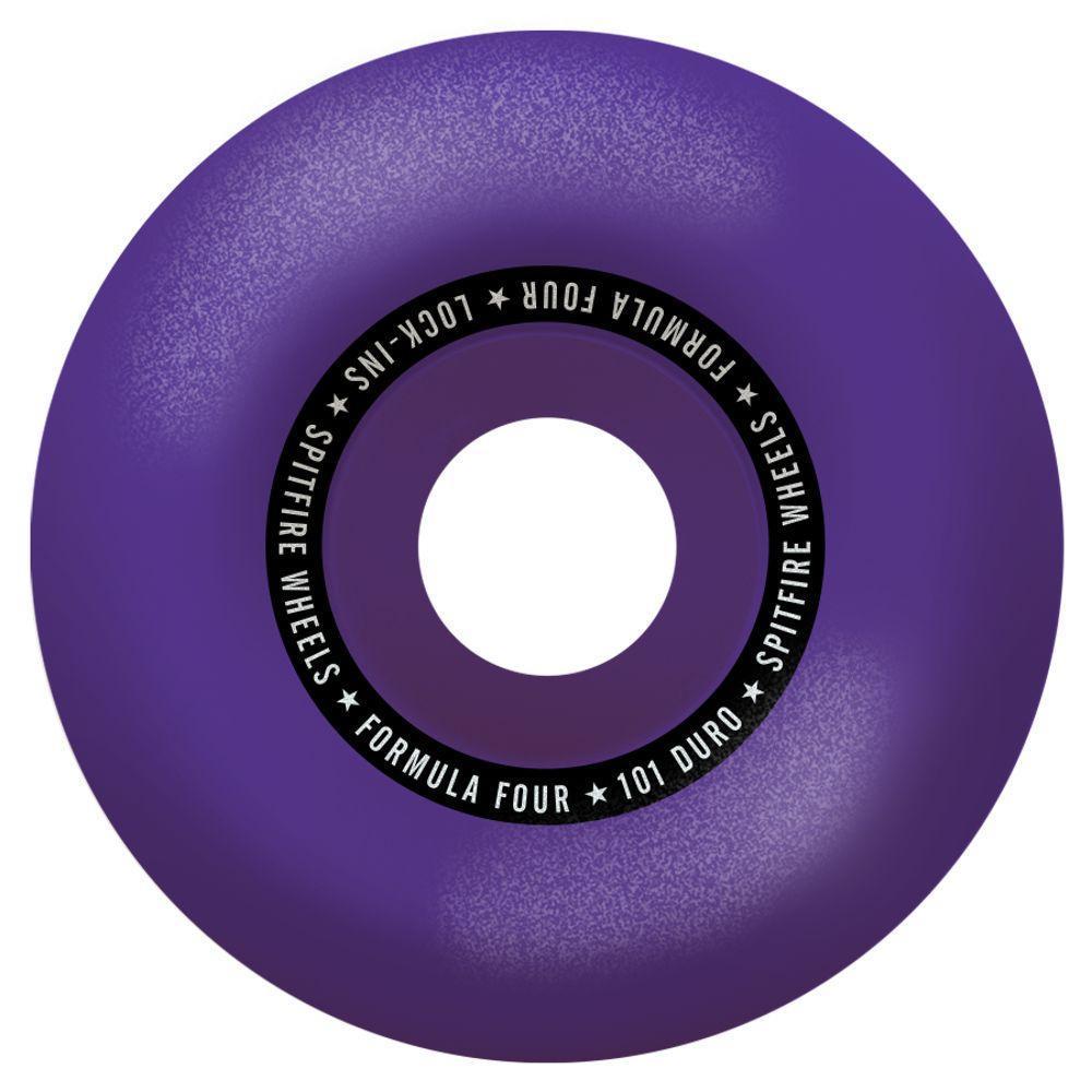 Spitfire Formula Four 101D Lock-Ins Purple/Black Mash Up Skateboard Wheels
