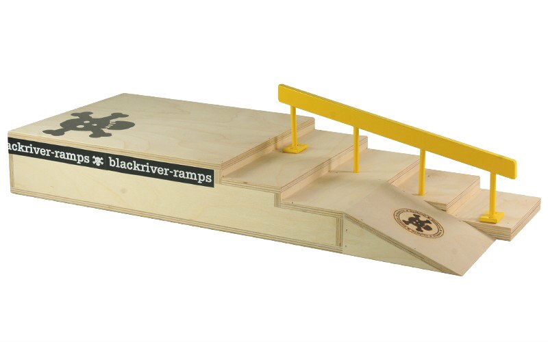 Blackriver Ramps Fingerboard Stair set w/ Square Rail