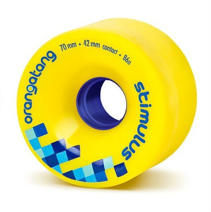 86a Yellow Stimulus Orangatang Longboard Wheels