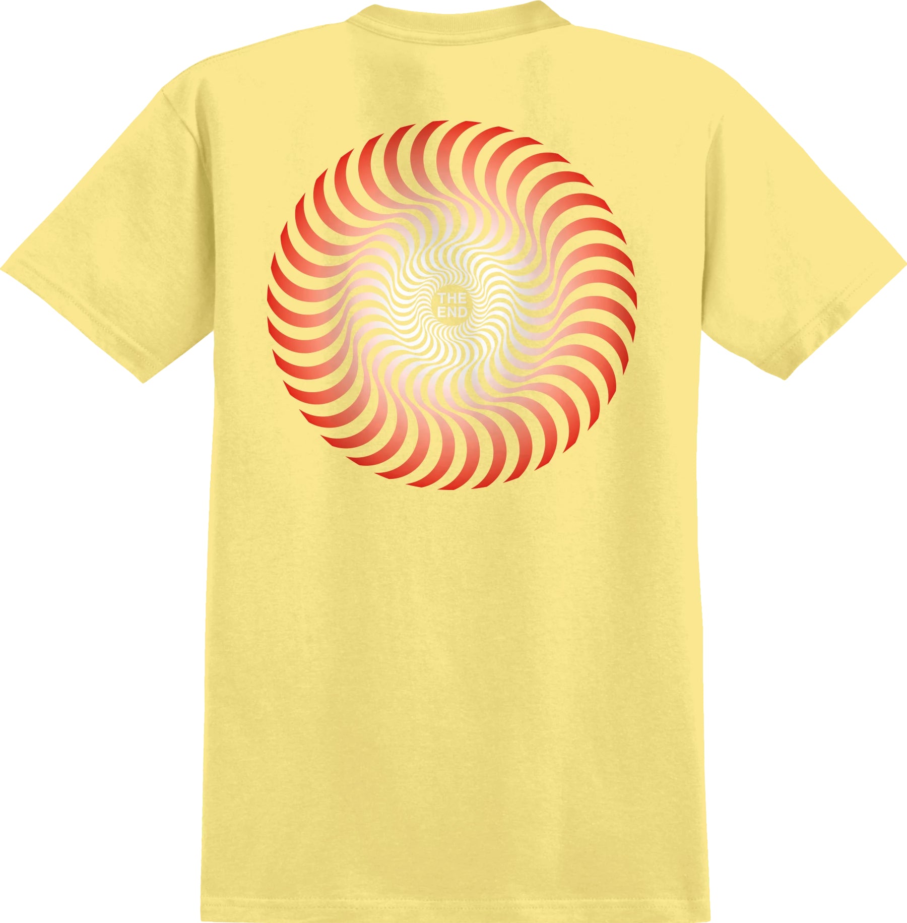 Banana Classic Swirl Fade Spitfire Wheels T-Shirt Back