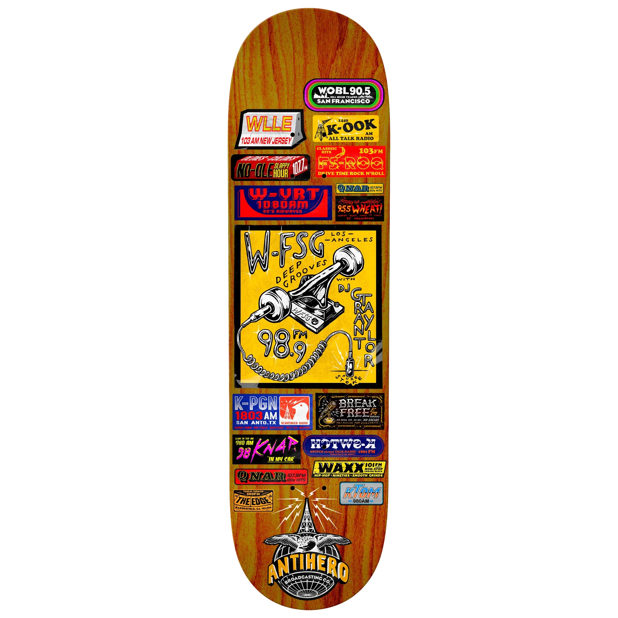 Grant Taylor Broadcasting AntiHero Skateboard Deck