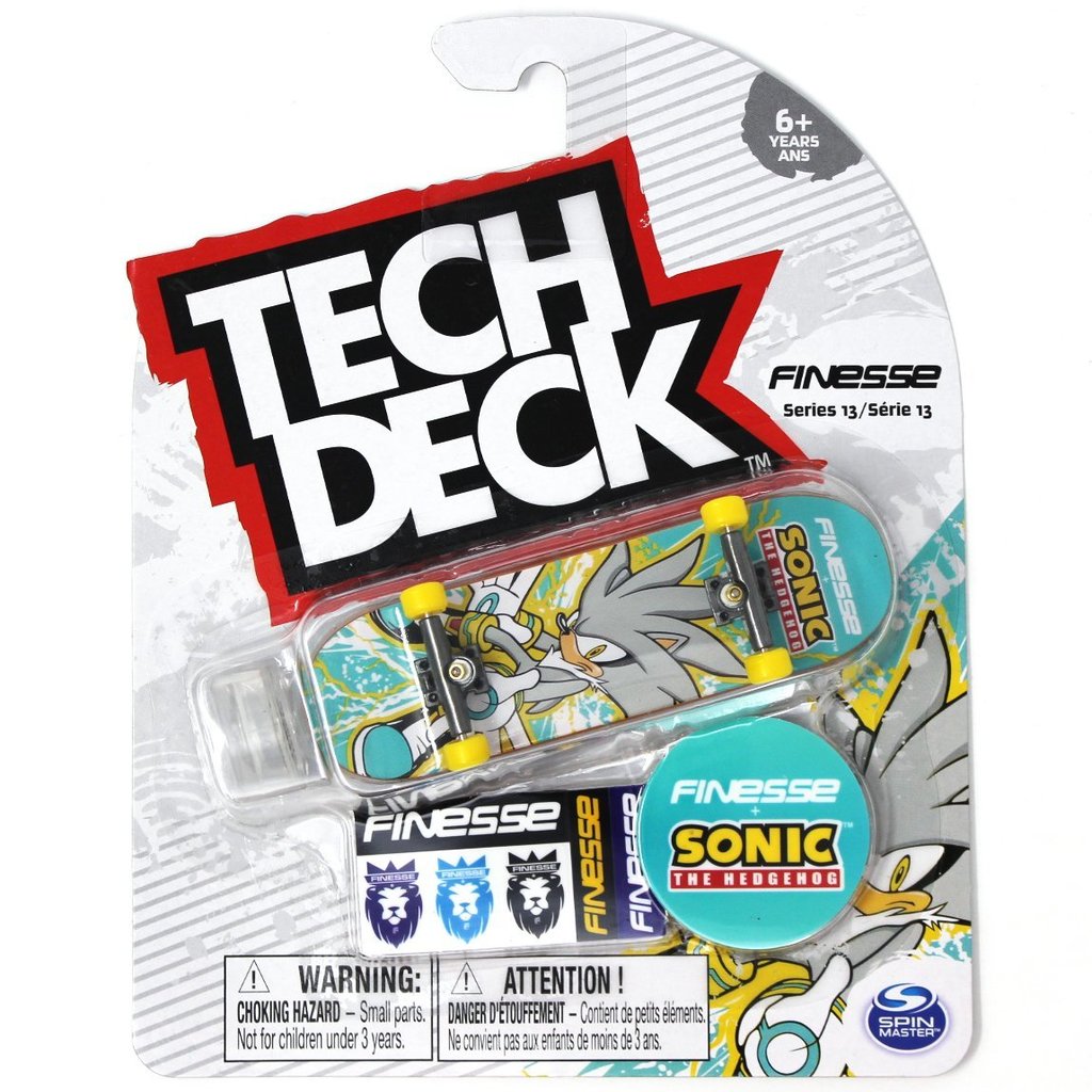 Finesse Silver Sonic The Hedgehog Series 13 Tech Deck