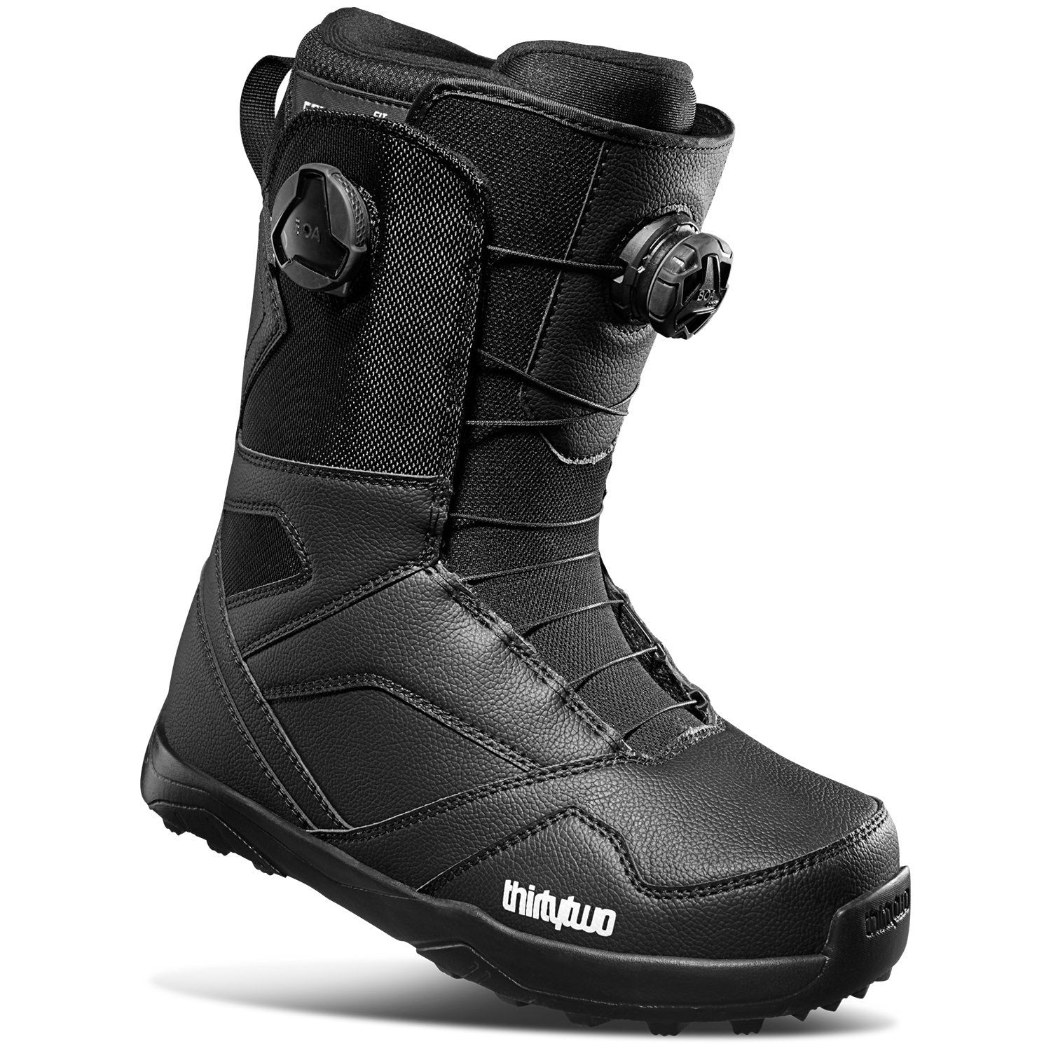 Black 2023 STW Double BOA ThirtyTwo Snowboard Boots