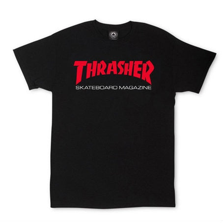 Thrasher Two Tone Skateboard Mag Logo Tee - Black