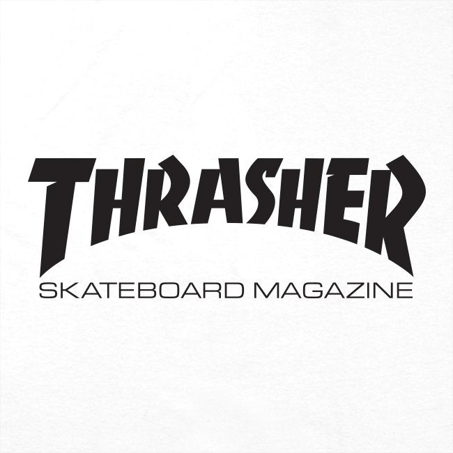 White Thrasher Skateboard Mag Logo Tee