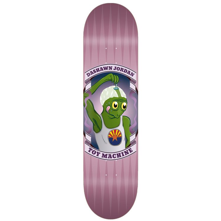 Purple Shaved Dashawn Jordan Toy Machine Skateboard Deck