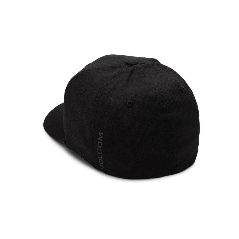 Black XFIT Fitted Volcom Stone Tech Hat Back