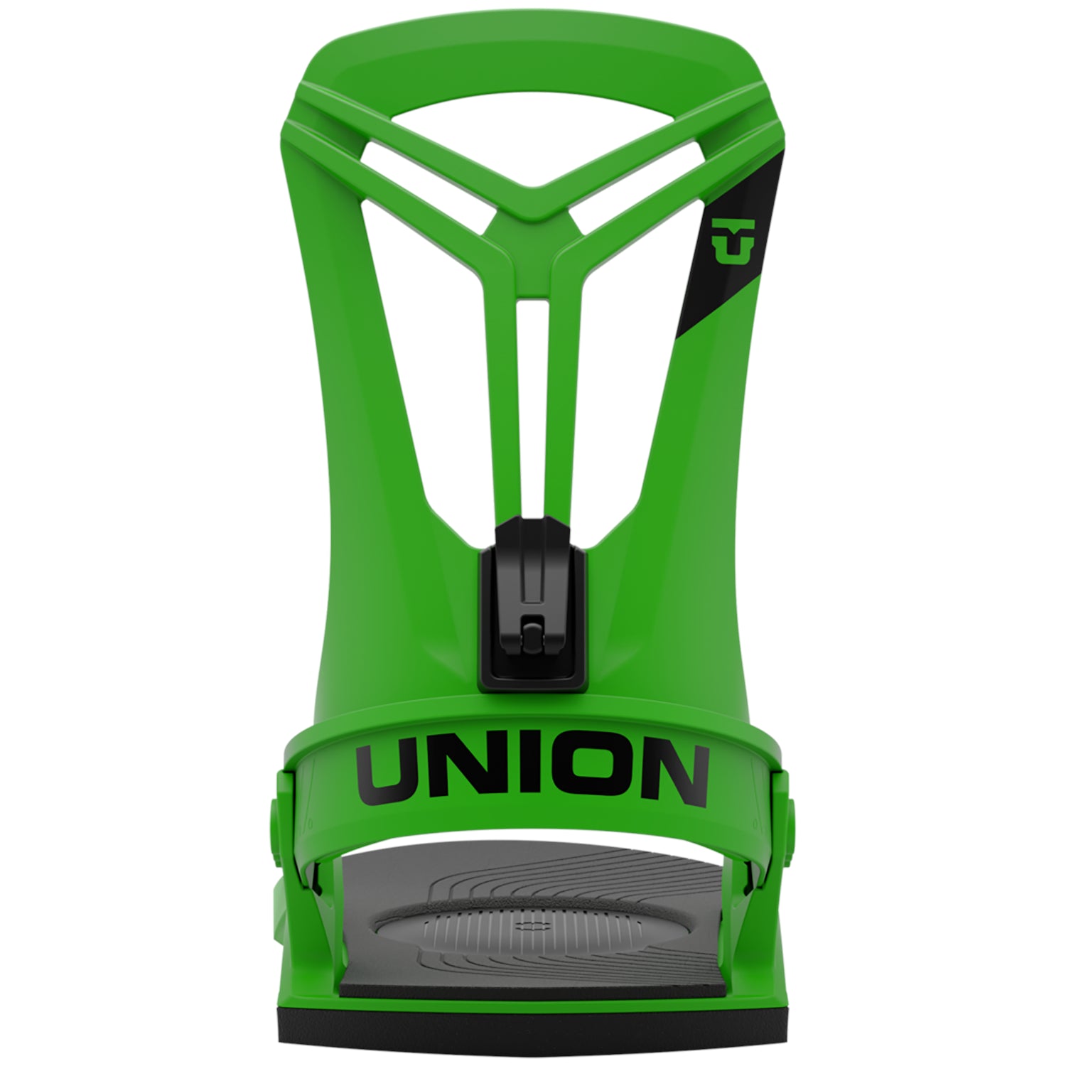 Green 2023 Flite Pro Union Snowboard Bindings Back