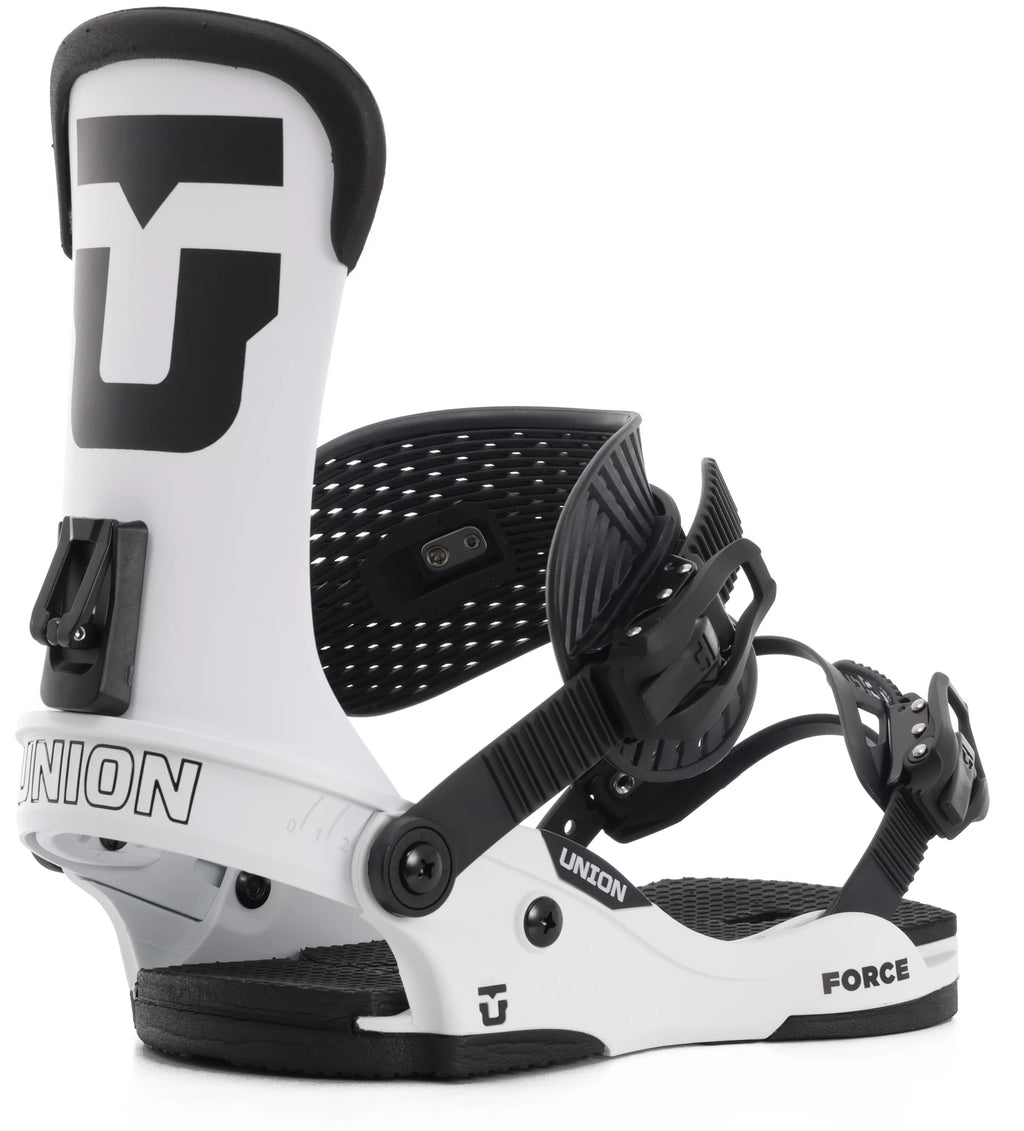 Union 2023 Force Pro Snowboard Bindings - White(Team Highback)