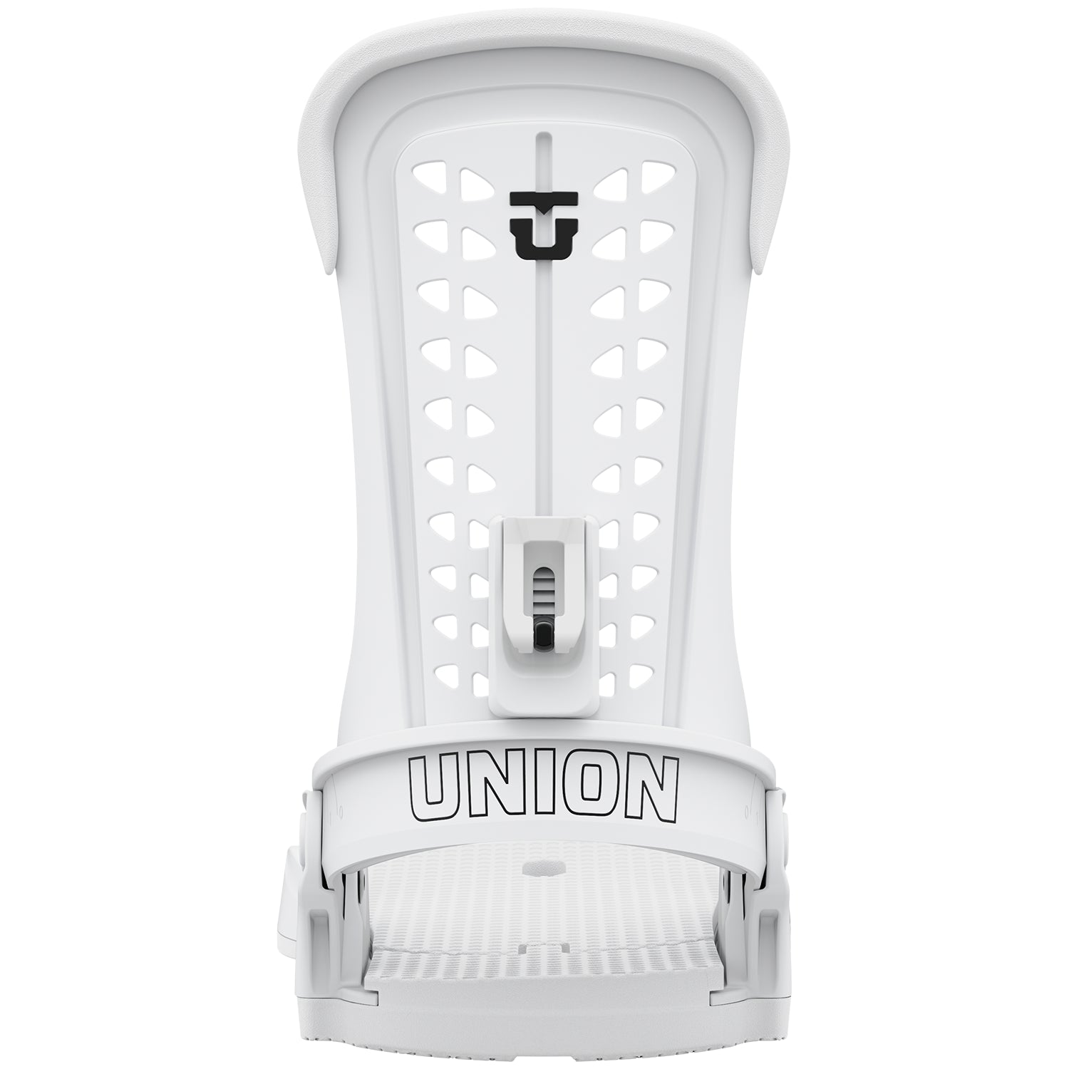 2023 White Union Force Snowboard Bindings Back