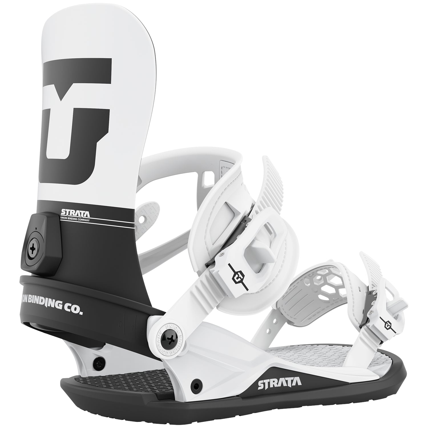 2023 White Union Strata Snowboard Bindings